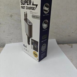 Potente cargador de teléfono de carga rápida para coche de 100W con dos cables USB USB-C y voltímetro Užsisakykite Trendai.lt 21