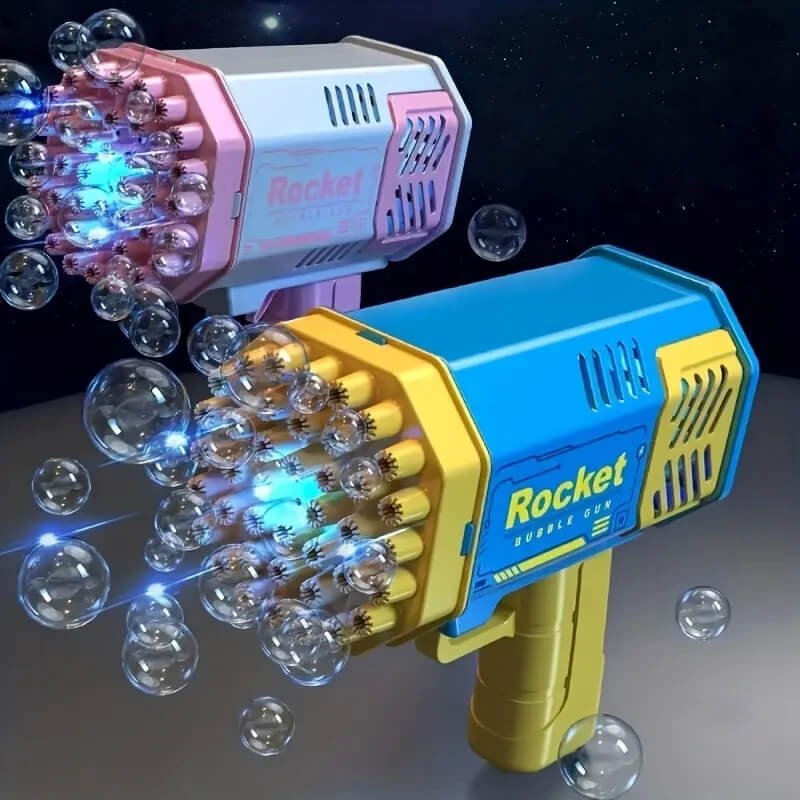 Pistola de burbujas automática eléctrica, máquina de burbujas para niños Bazooka Rocket Užsisakykite Trendai.lt