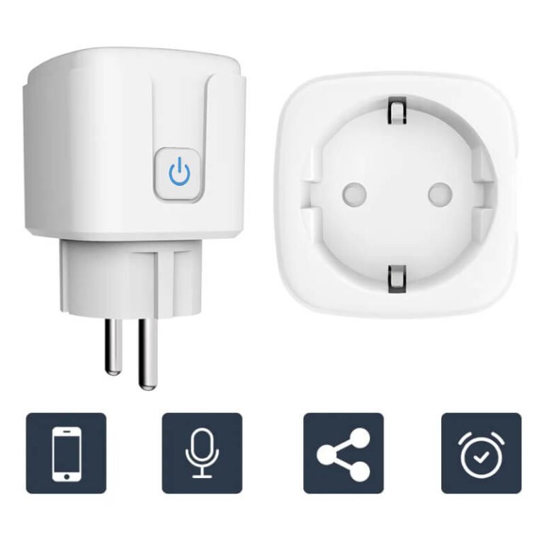 Enchufe controlado por aplicación inteligente con interruptor, WIFI, control por voz Užsisakykite Trendai.lt 12