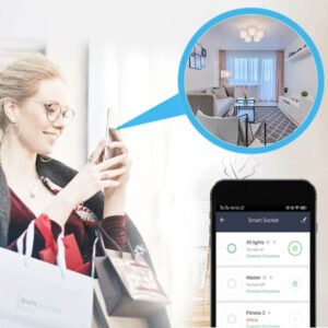 Enchufe controlado por aplicación inteligente con interruptor, WIFI, control por voz Užsisakykite Trendai.lt 20
