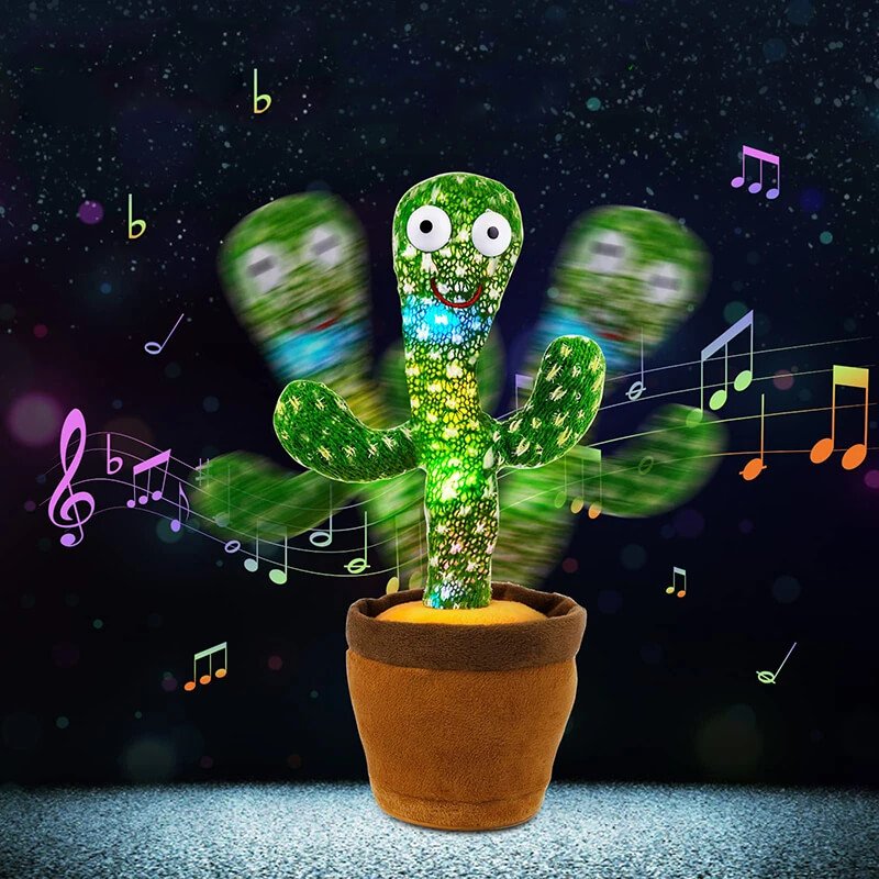 Cactus danzante para niños, peluche que canta y repite palabras Užsisakykite Trendai.lt