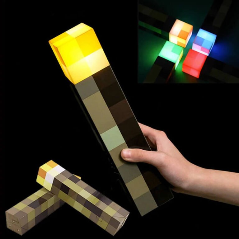 Lámpara de escritorio infantil Minecraft “Antorcha Minecraft” Užsisakykite Trendai.lt 10