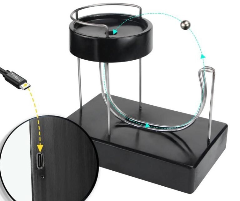 Juguete de física de mesa con movimiento de bola perpetua inalámbrico Užsisakykite Trendai.lt 10